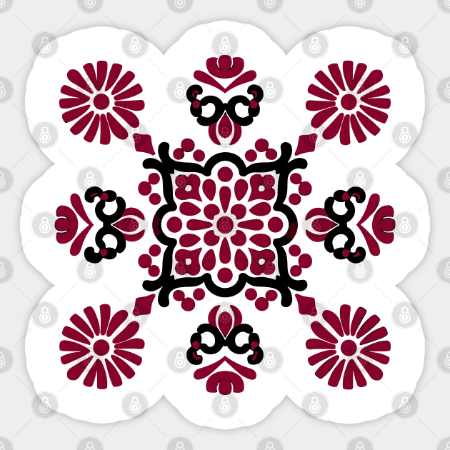 hungarian pattern Sticker by Shop-now-4-U 